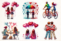 Valentine Best Friend Clipart Bundle - CraftNest - Digital Crafting and Art