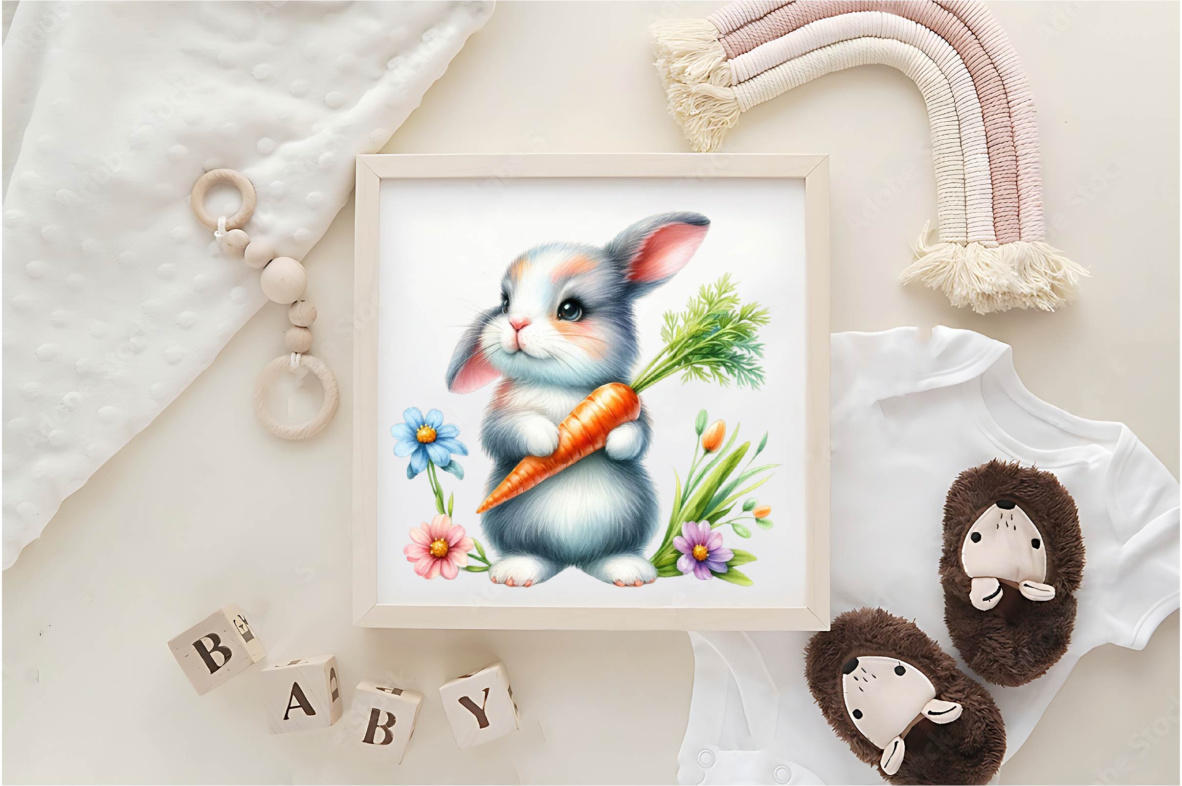 Easter Bunny 1 Clipart Bundle - CraftNest - Digital Crafting and Art
