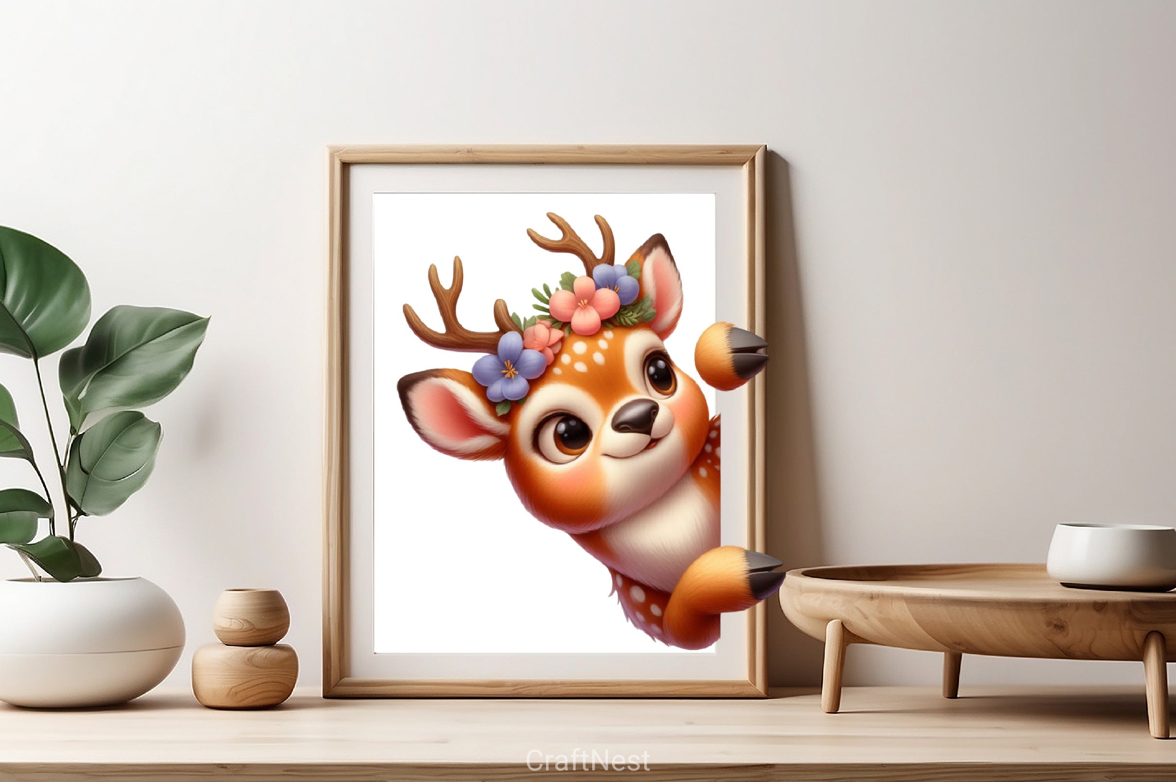 Cute Deer Clipart Bundle - CraftNest - Digital Crafting and Art