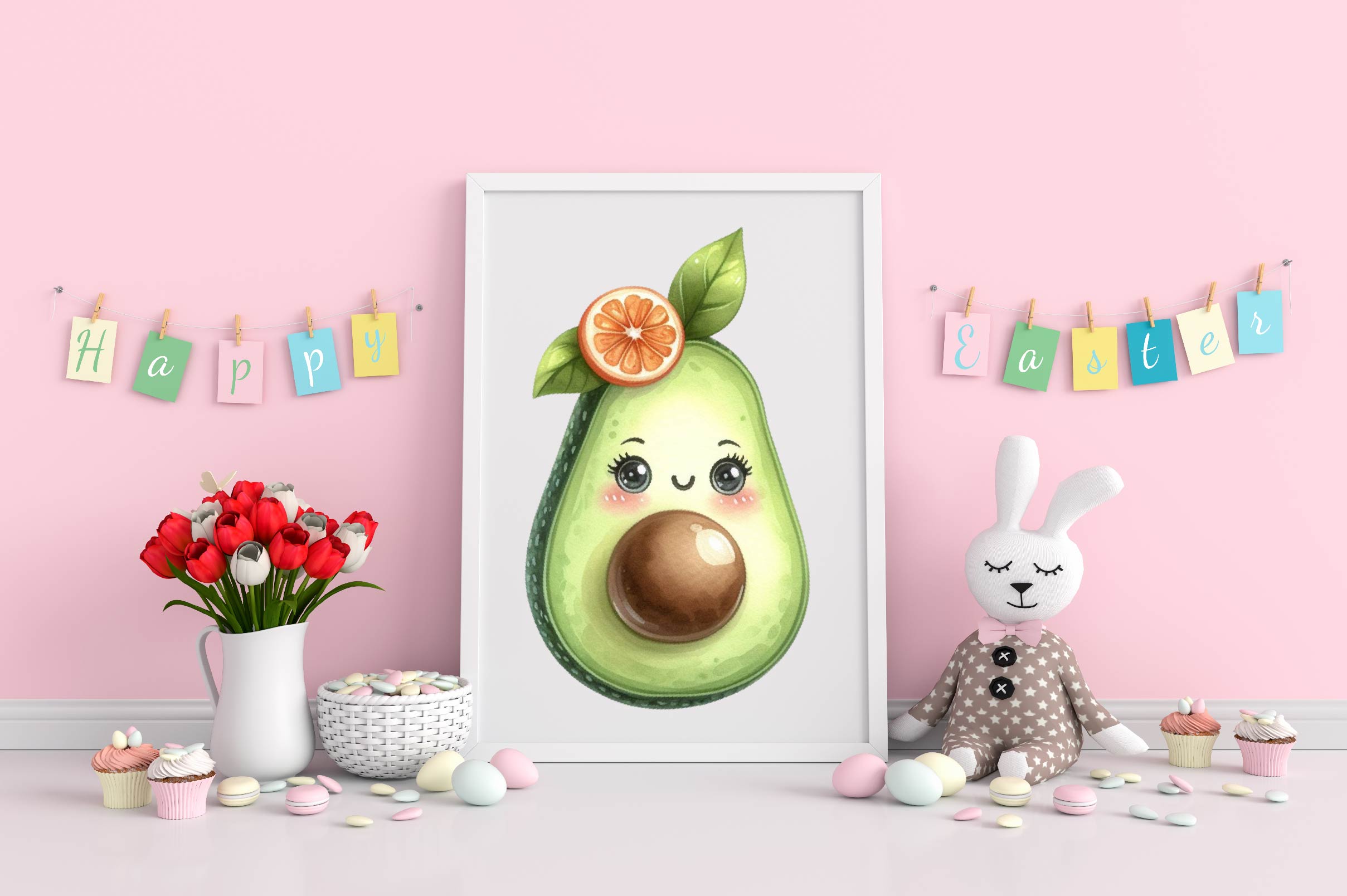 Cute Avocado Clipart Bundle 2 - CraftNest - Digital Crafting and Art