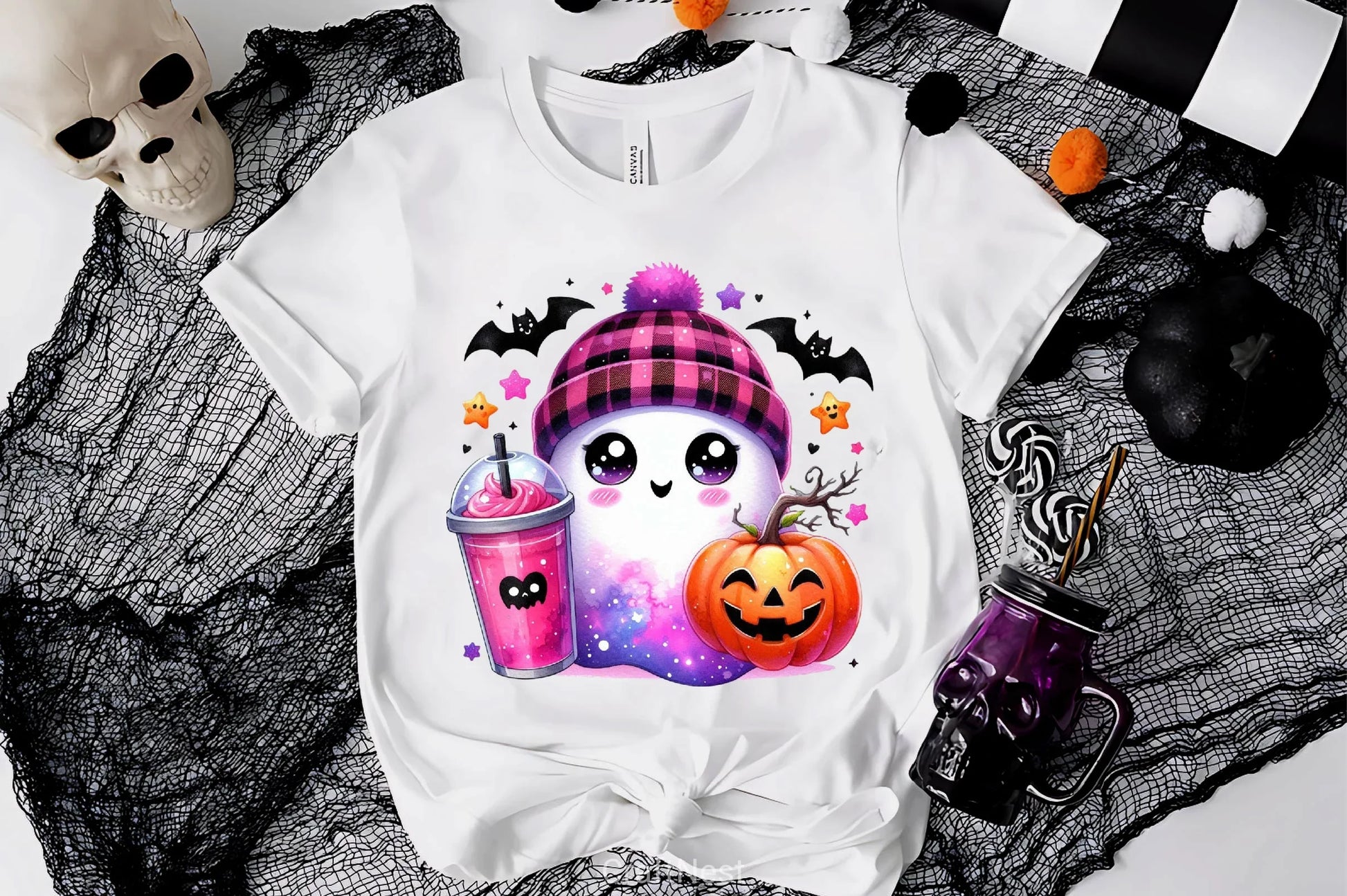 Cute Ghost Cute Halloween Clipart Bundle 11 - CraftNest - Digital Crafting and Art