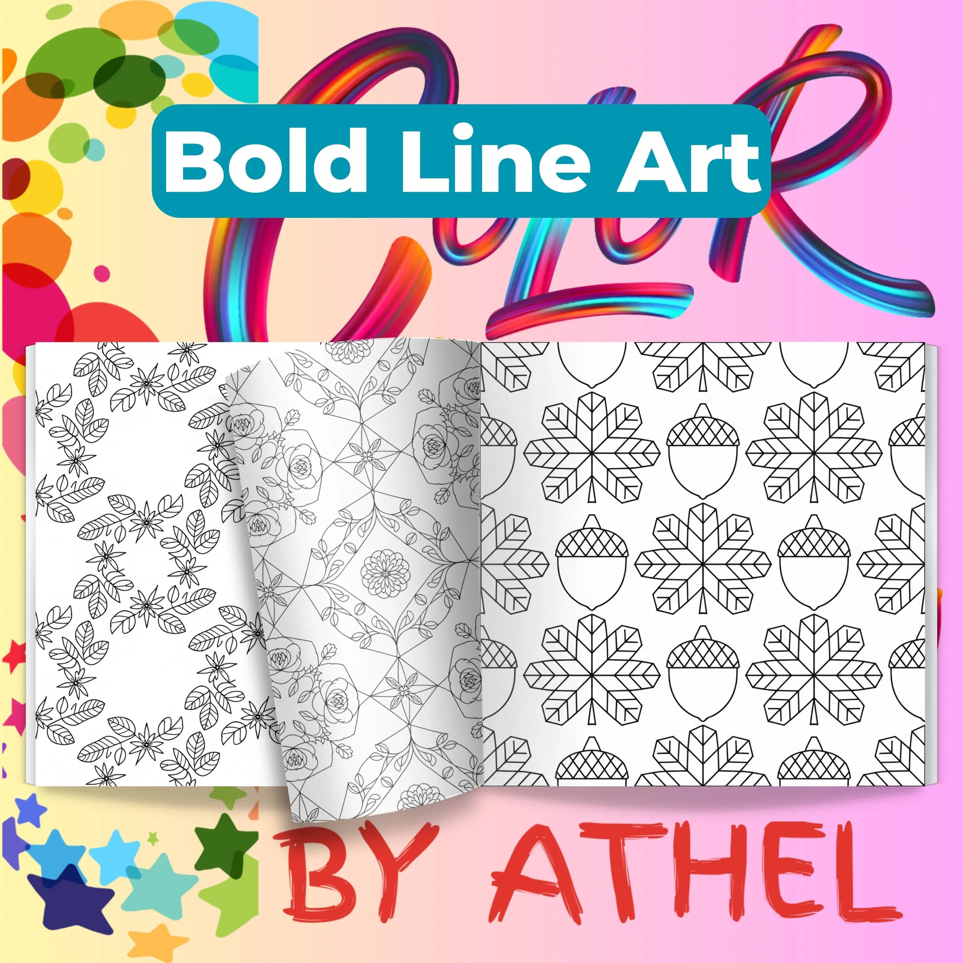Nature Pattern Coloring Books Bundle - CraftNest - Digital Crafting and Art