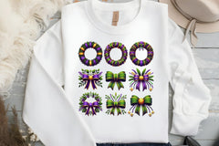 Wreath Bow Mardi Gras Clipart Bundle 2 - CraftNest - Digital Crafting and Art