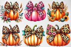 Pumpkin Bow Clipart Bundle - CraftNest - Digital Crafting and Art