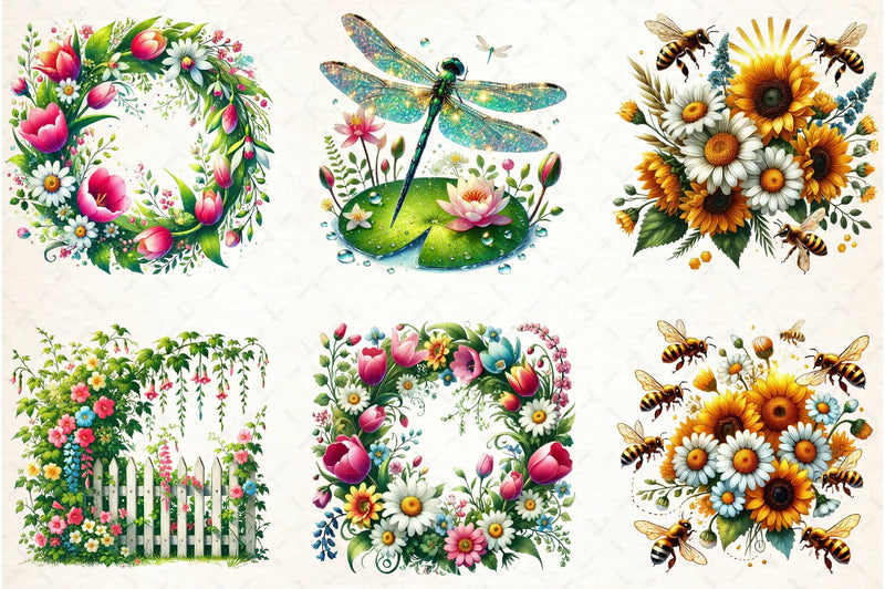 Spring Clipart Bundle 2 - CraftNest - Digital Crafting and Art