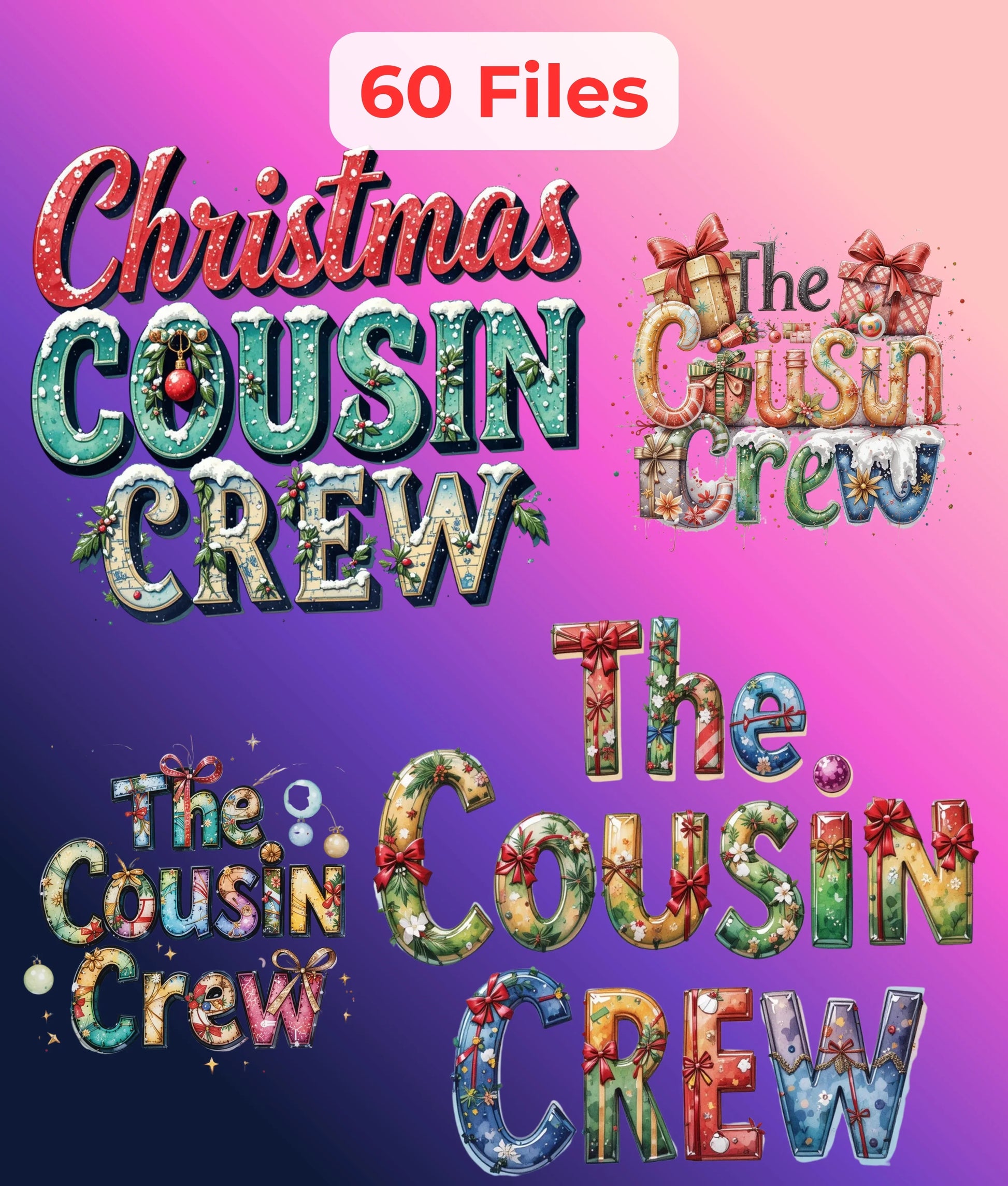 Cousin Crew Christmas Clipart Bundle - CraftNest - Digital Crafting and Art