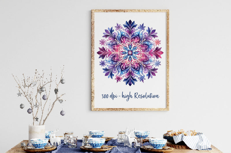 Snowflake Clipart Bundlec 3 - CraftNest - Digital Crafting and Art