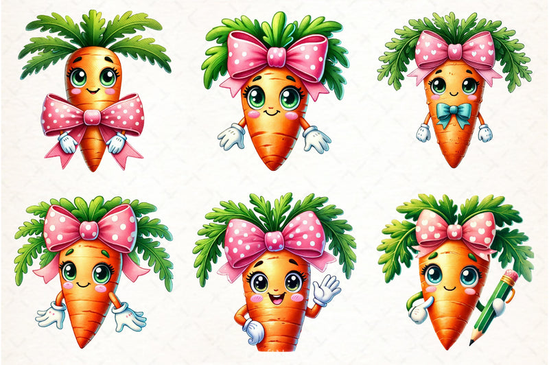 Funny Carrots Clipart Bundle - CraftNest - Digital Crafting and Art