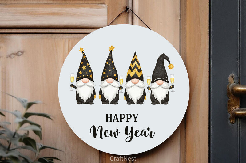 New Year Gnomes 2025 Clipart Bundle - CraftNest - Digital Crafting and Art