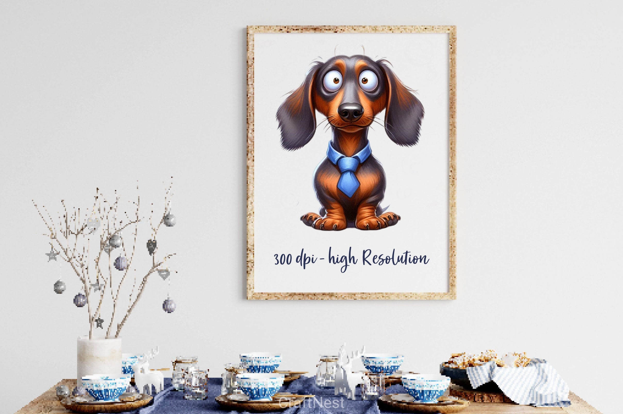 Cute And Funny Dachshund Clipart Bundle - CraftNest - Digital Crafting and Art
