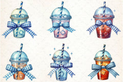 Coquette Iced Coffee Clipart Bundle - CraftNest - Digital Crafting and Art