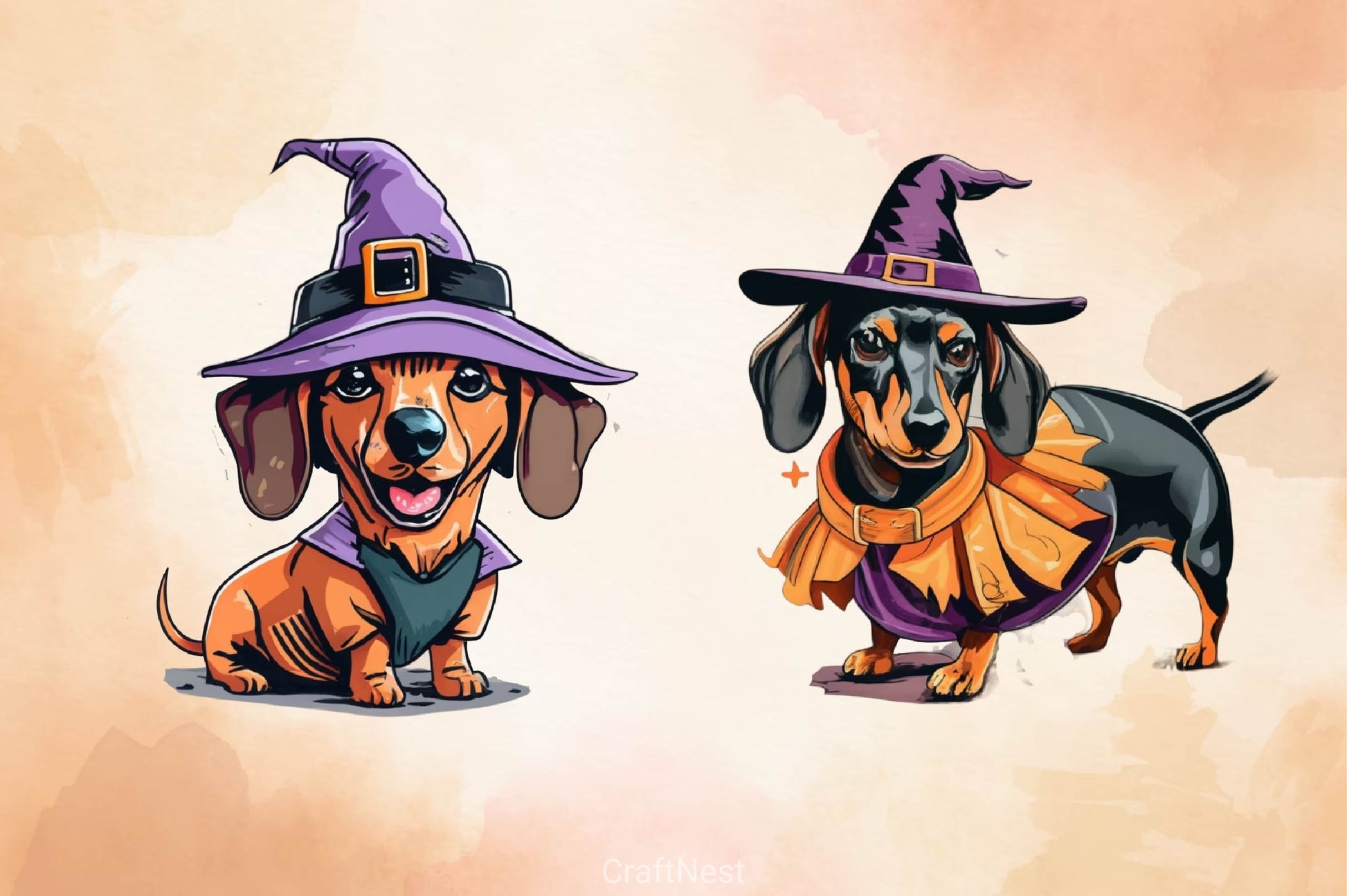 Halloween Cute Dog Clipart Bundle - CraftNest - Digital Crafting and Art