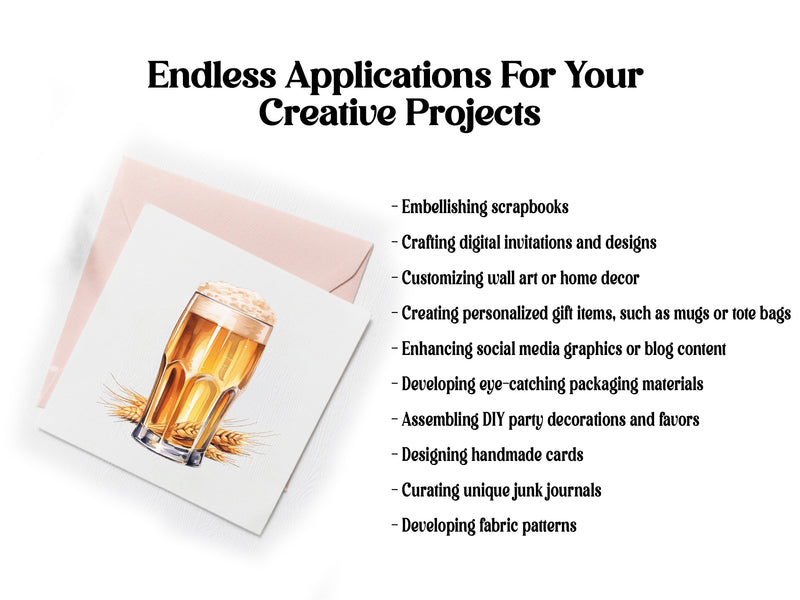 Beer Drinks Clipart - CraftNest