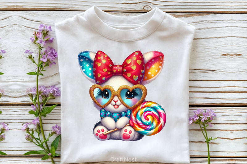 Bunny Heart Sunglasses Clipart Bundle - CraftNest - Digital Crafting and Art