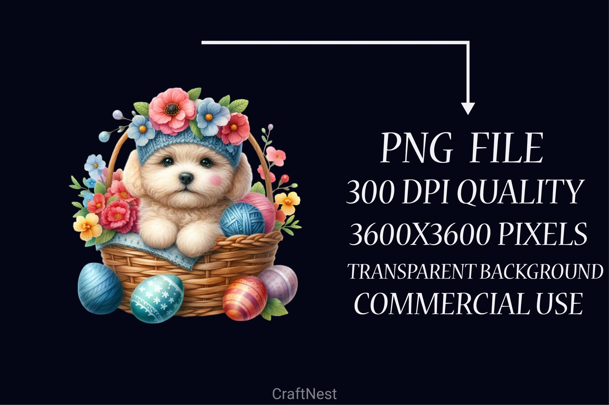 Easter Dog Clipart Bundle 1 - CraftNest - Digital Crafting and Art