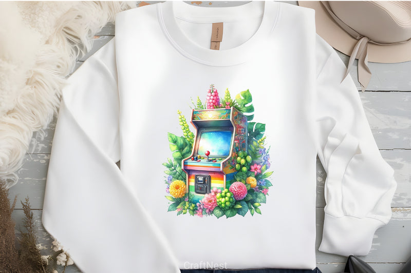 Retro Arcade Machine Clipart Bundle - CraftNest - Digital Crafting and Art