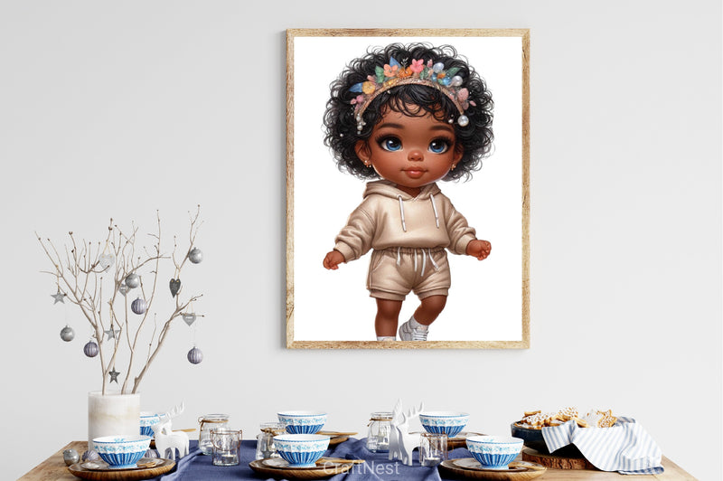 Cute Black Girl Clipart Bundle - CraftNest - Digital Crafting and Art