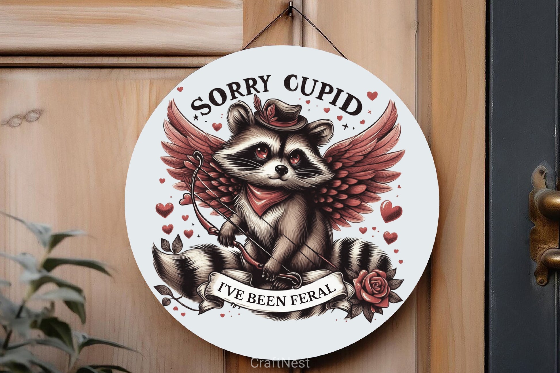 Valentine's Day Cupid Raccoon Clipart Bundle 2 - CraftNest - Digital Crafting and Art