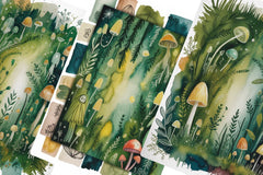 Enchanted Forest Junk Journal Papers - CraftNest - Digital Crafting and Art