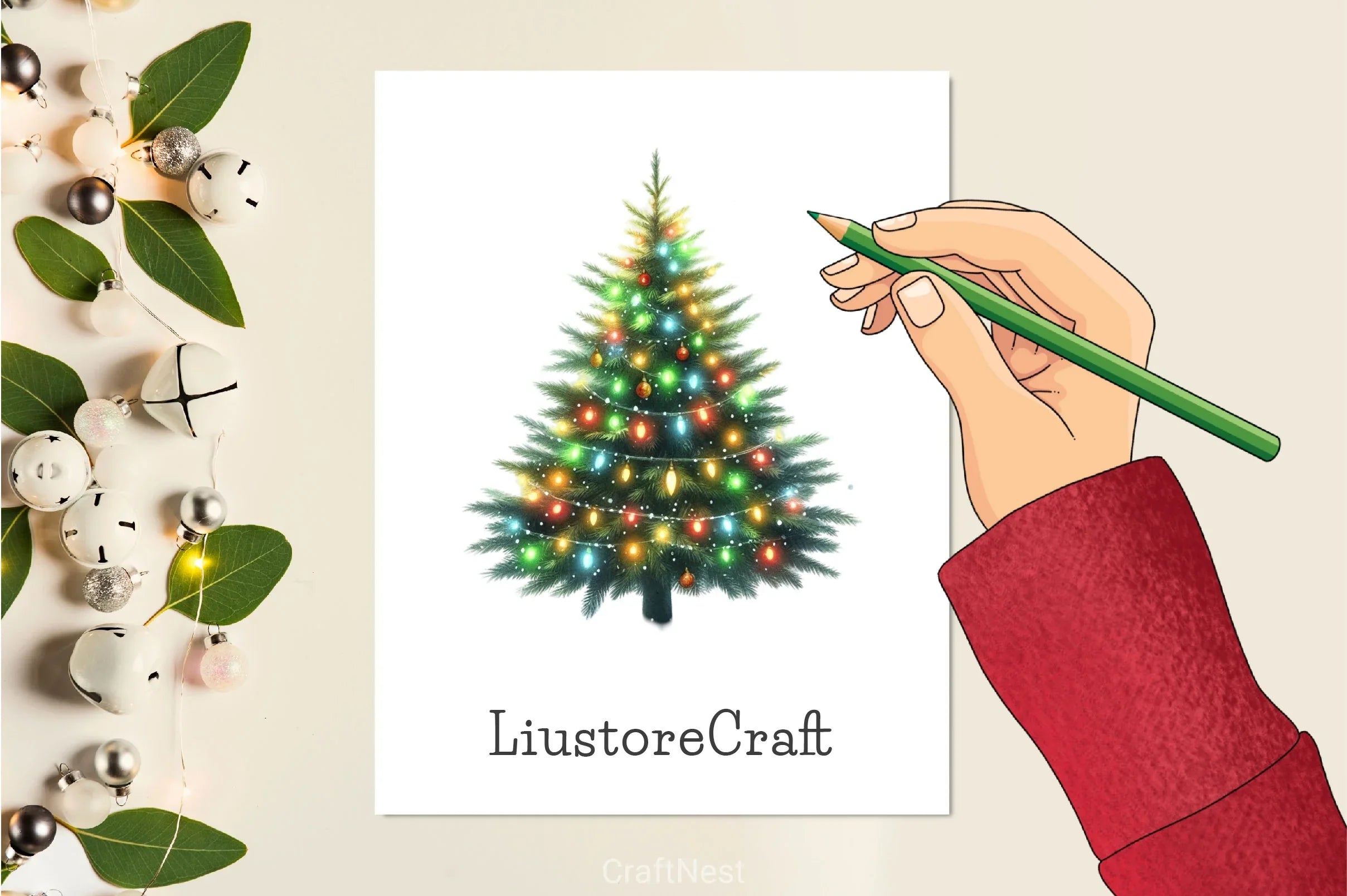 Christmas Tree Clipart Bundle 17 - CraftNest - Digital Crafting and Art