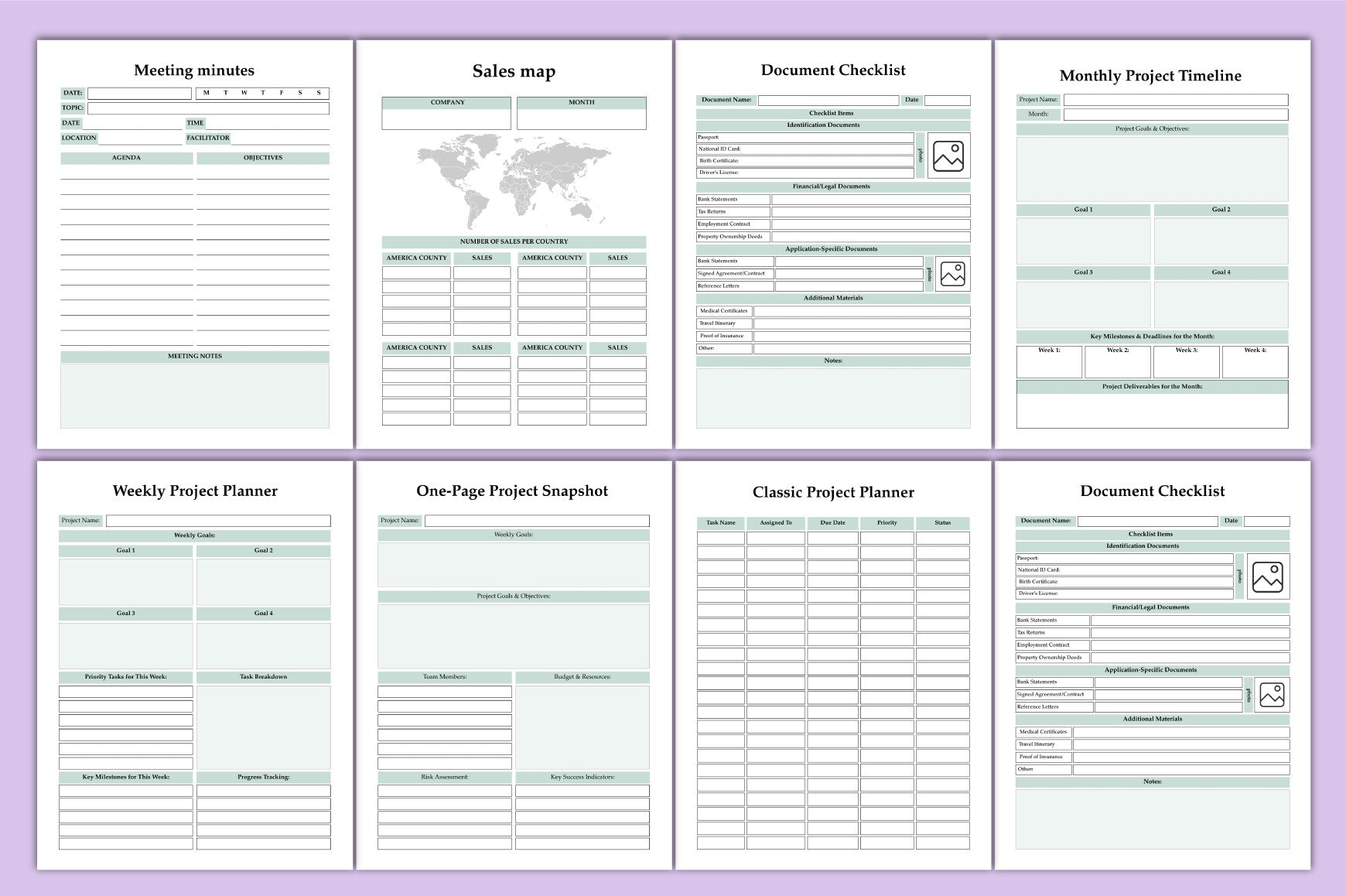 Project Management Planner
