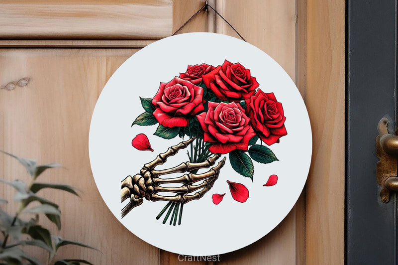 Roses Bouquet Skeleton Hand Clipart Bundle 6 - CraftNest - Digital Crafting and Art