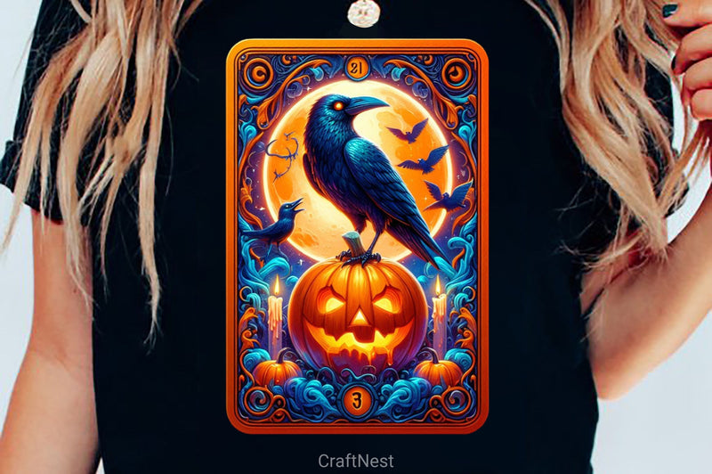 Raven Bird Tarot Card Clipart Bundle 16 - CraftNest - Digital Crafting and Art