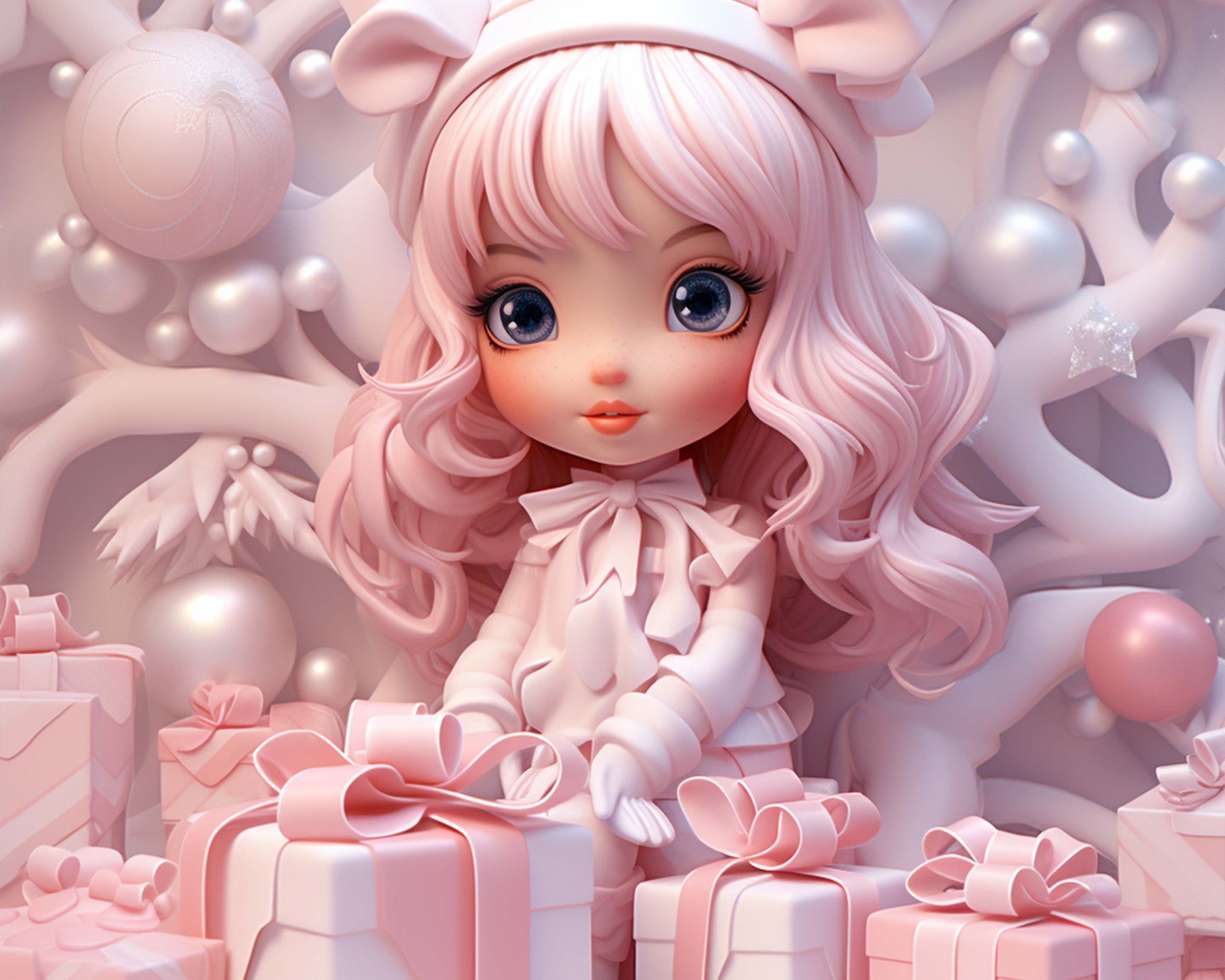 Pink Christmas Backdrop Texture Paper - CraftNest - Digital Crafting and Art