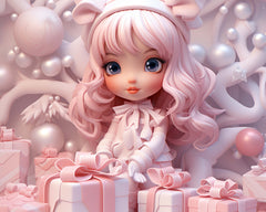 Pink Christmas Backdrop Texture Paper - CraftNest - Digital Crafting and Art