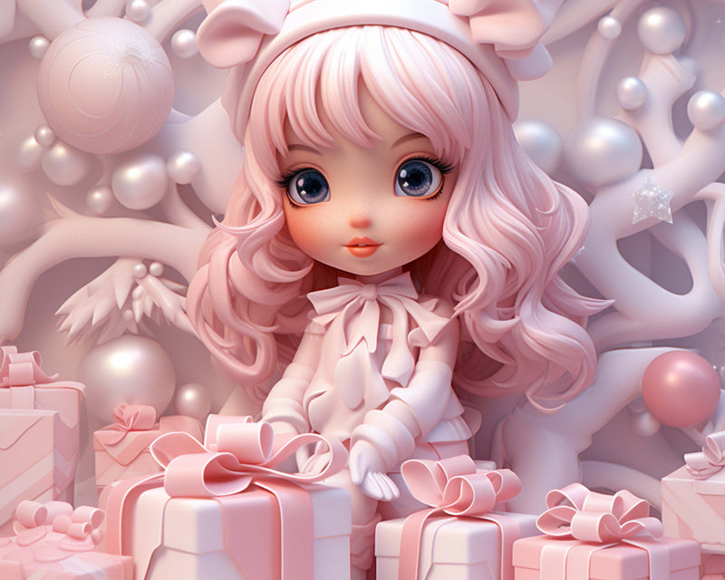 Pink Christmas Backdrop Texture Paper - CraftNest - Digital Crafting and Art