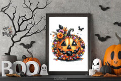 Rhinestone Pumpkin Halloween Clipart Bundle - CraftNest - Digital Crafting and Art