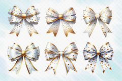 White Bow Clipart Bundle - CraftNest - Digital Crafting and Art