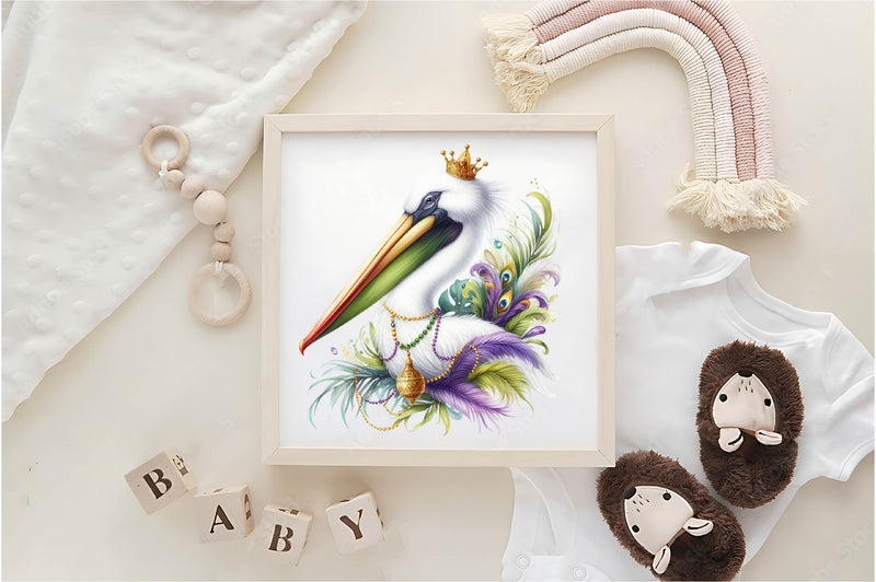 Mardi Gras Flamingo Clipart Bundle - CraftNest - Digital Crafting and Art