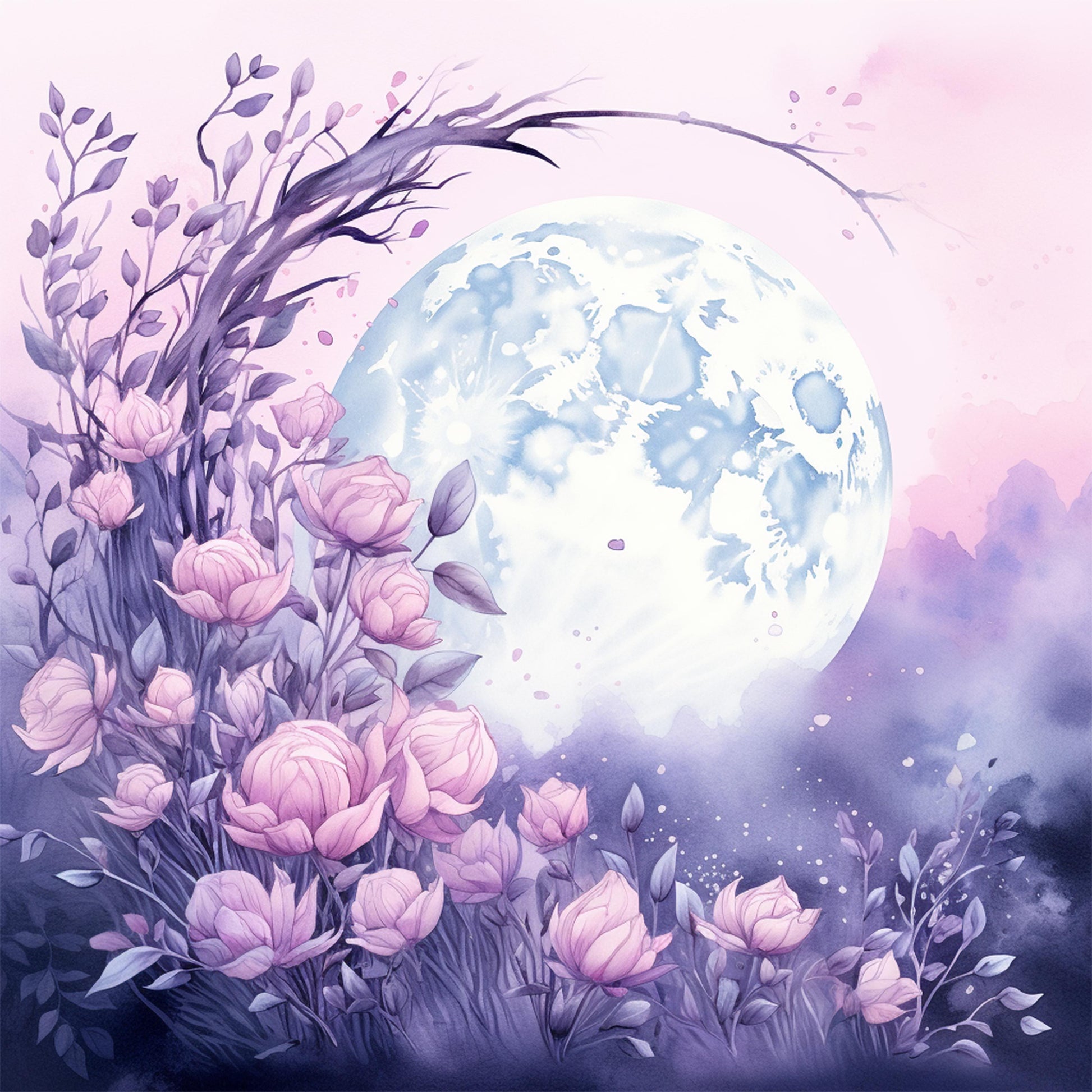 Moon Boho Seamless Digital Paper - CraftNest - Digital Crafting and Art