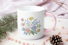 Pastel Folk Art Botanicals Flowers Clipart Bundle - CraftNest - Digital Crafting and Art