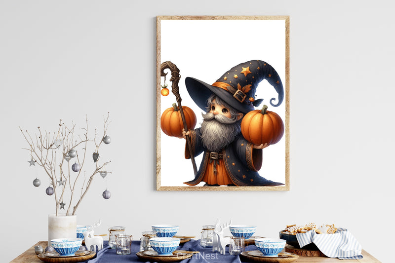 Wizard Pumpkins Clipart Bundle - CraftNest - Digital Crafting and Art