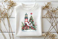 Lighthouse Christmas Clipart Bundle 1 - CraftNest - Digital Crafting and Art