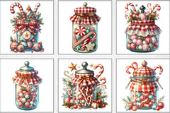 Christmas Candy Jar Clipart Bundle - CraftNest - Digital Crafting and Art