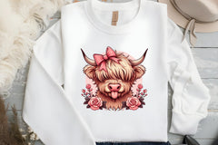 Highland Cow Valentine Clipart Bundle 3 - CraftNest - Digital Crafting and Art