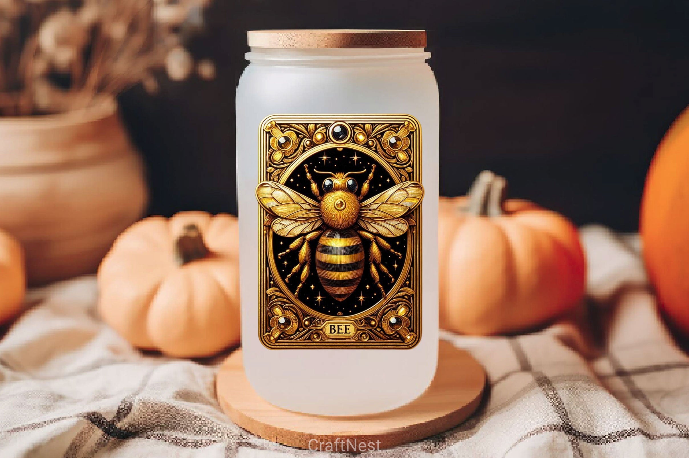 Honey Bee Tarot Card Clipart Bundle 14 - CraftNest - Digital Crafting and Art