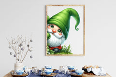 Gnome Peeking Around Corner Clipart Bundle - CraftNest - Digital Crafting and Art