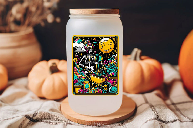 Funny Gardening Skeleton Tarot Card Clipart Bundle 2 - CraftNest - Digital Crafting and Art