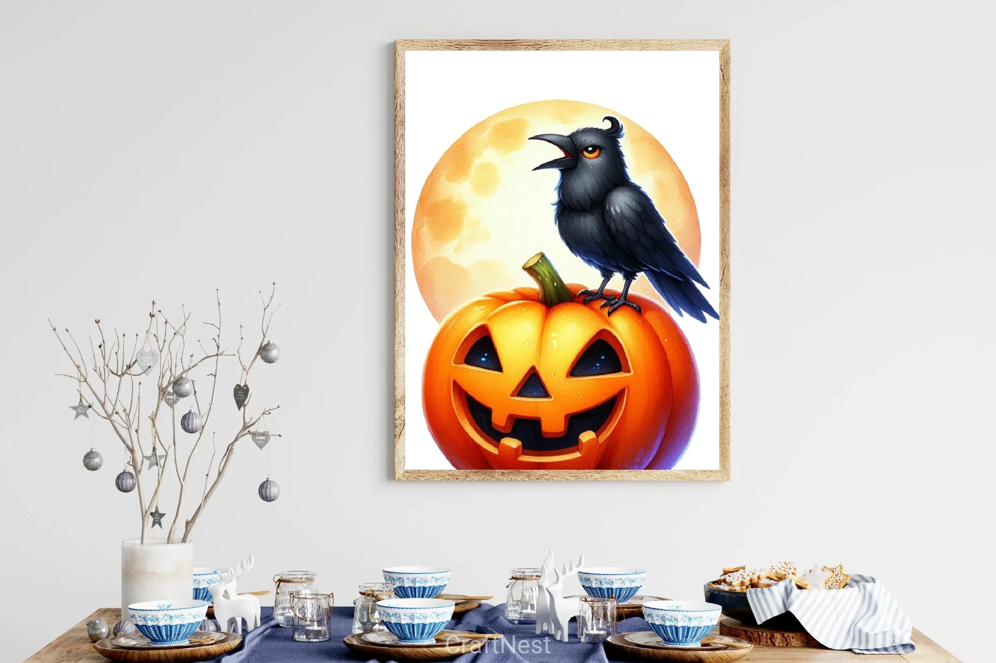 Cute Ravens Halloween Clipart Bundle - CraftNest - Digital Crafting and Art