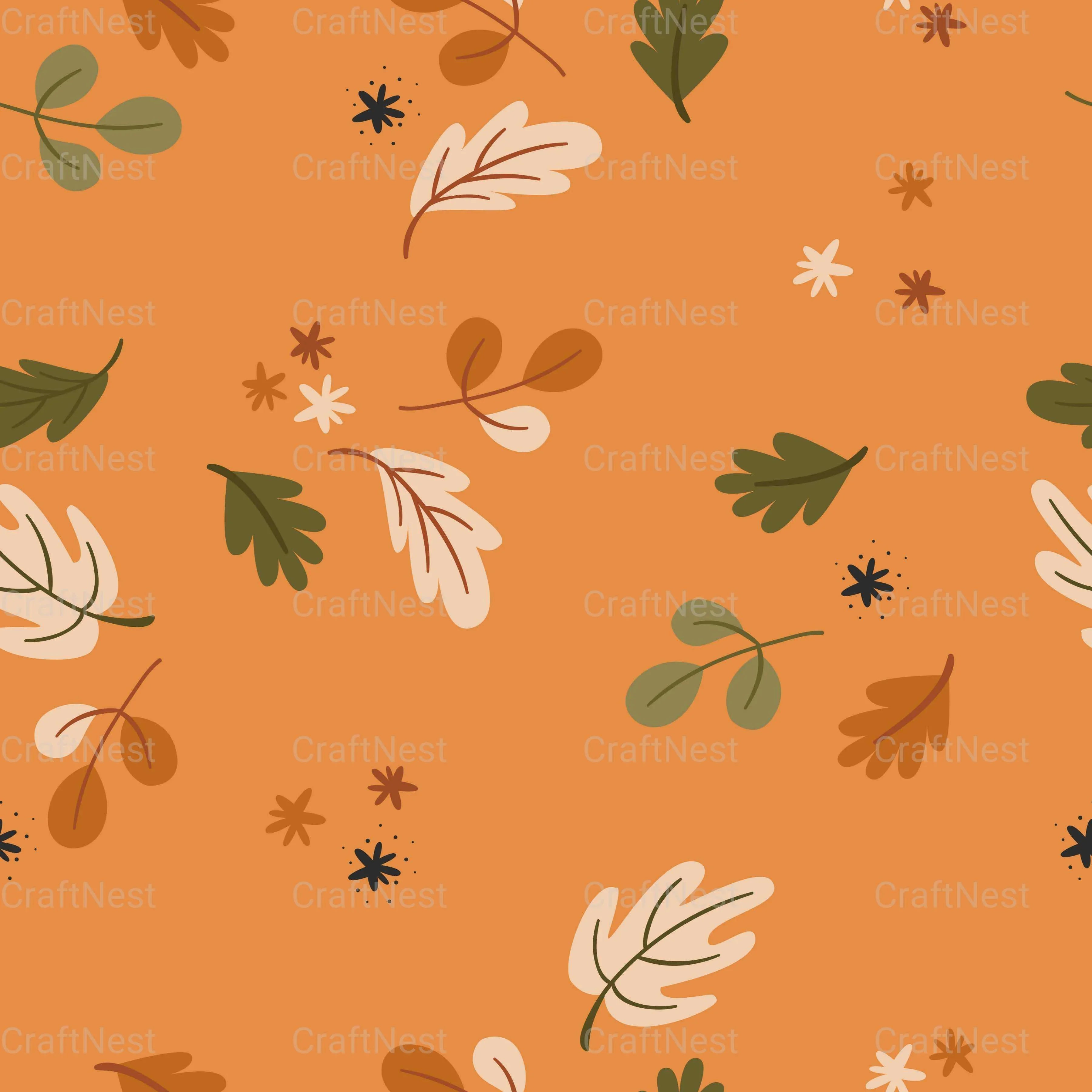 Fall Seamless Digital Paper - CraftNest - Digital Crafting and Art