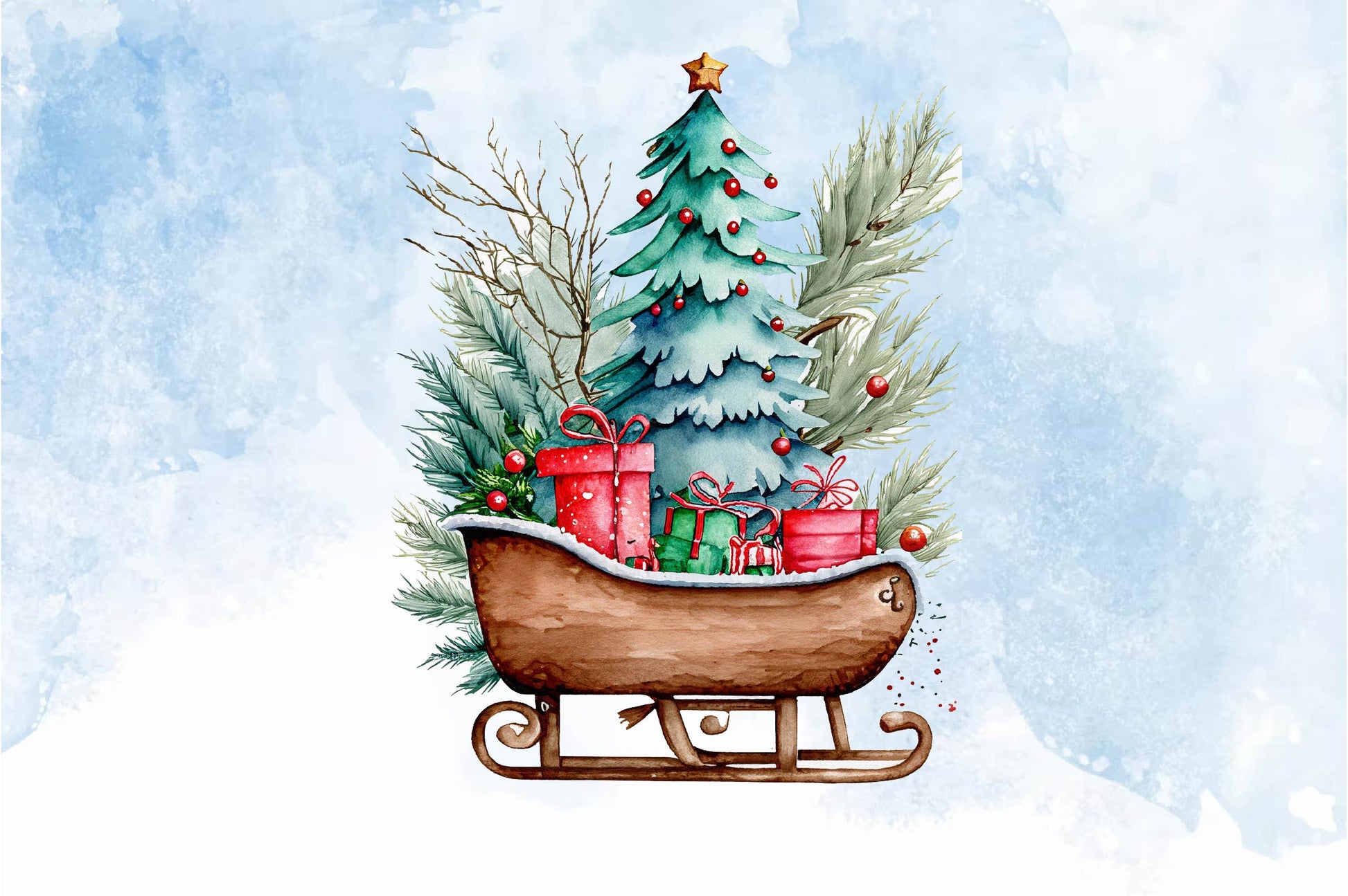 Christmas Sleigh Clipart Bundle - CraftNest - Digital Crafting and Art