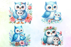 Mother's Day Owl Clipart Bundle - CraftNest - Digital Crafting and Art