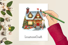 Christmas House Clipart Bundle 3 - CraftNest - Digital Crafting and Art