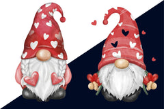Cute Gnomes Valentine's Day Clipart Bundle - CraftNest - Digital Crafting and Art