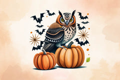 Halloween Owl Clipart Bundle 5 - CraftNest - Digital Crafting and Art