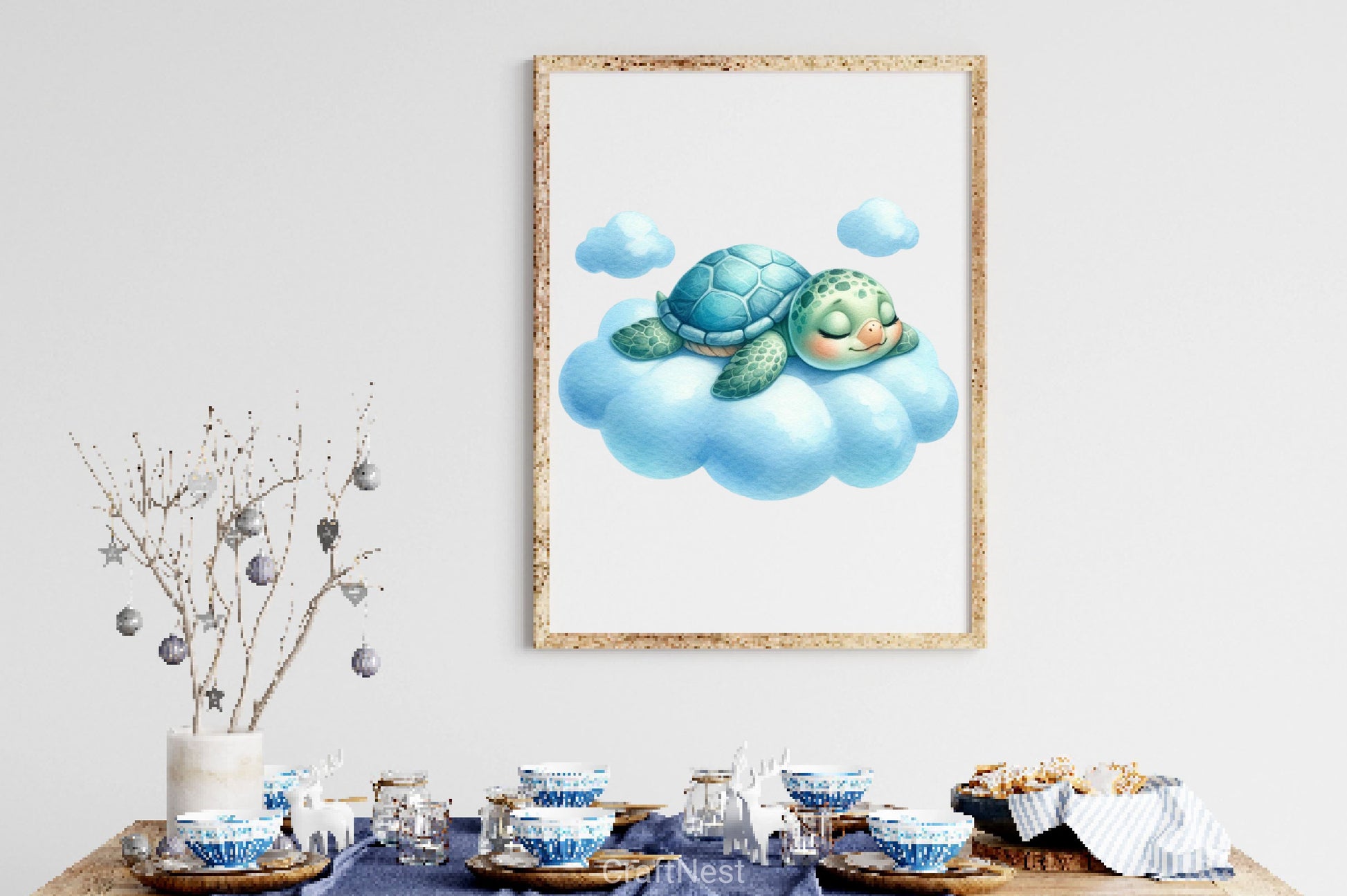 Blue Baby Animals Sleeping Clipart Bundle - CraftNest - Digital Crafting and Art